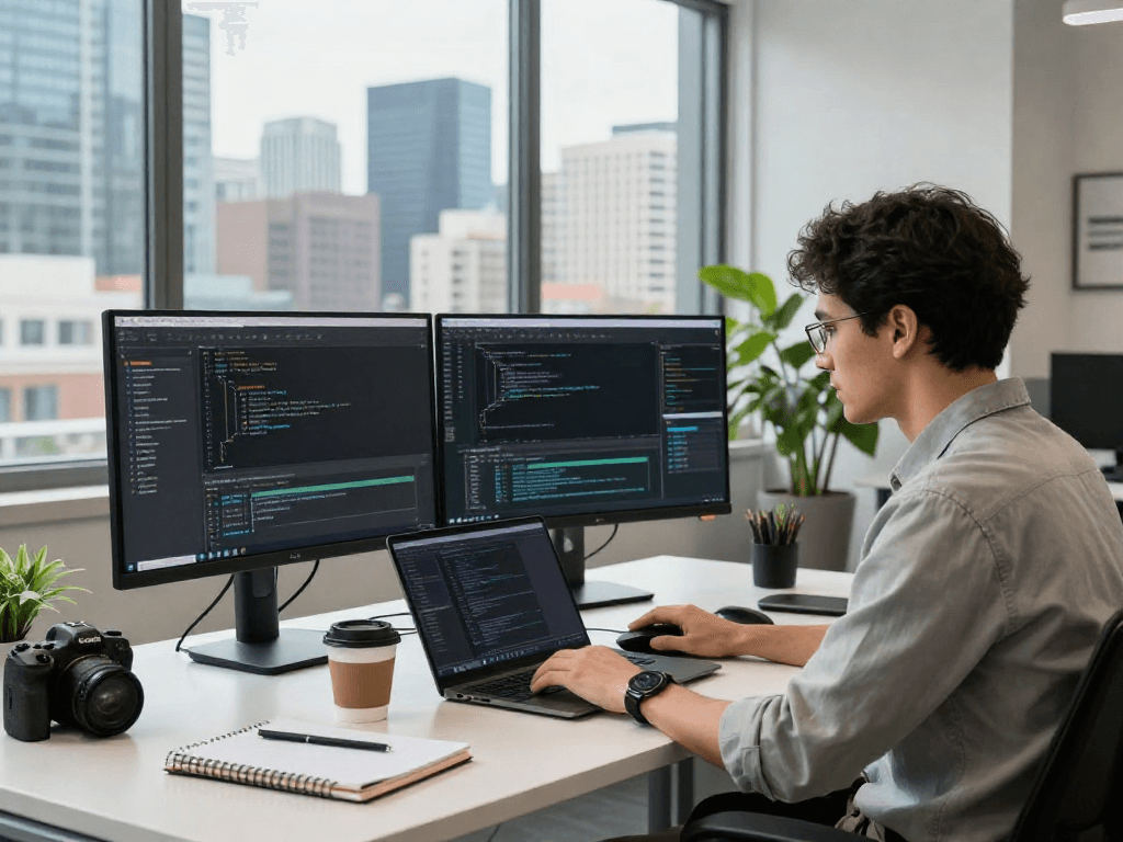 Tech developer at workspace coding innovative solutions for http://debet-app.com