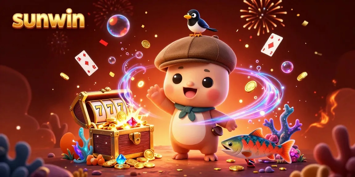 Spin the reels of sunwin with Nessie and friends amid sparkling treasures!