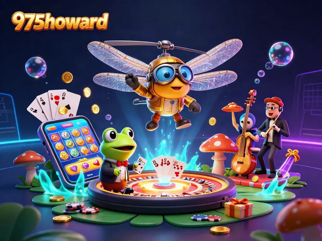 Experience thrilling gameplay at 975howard casino with vibrant slot action and lively characters.