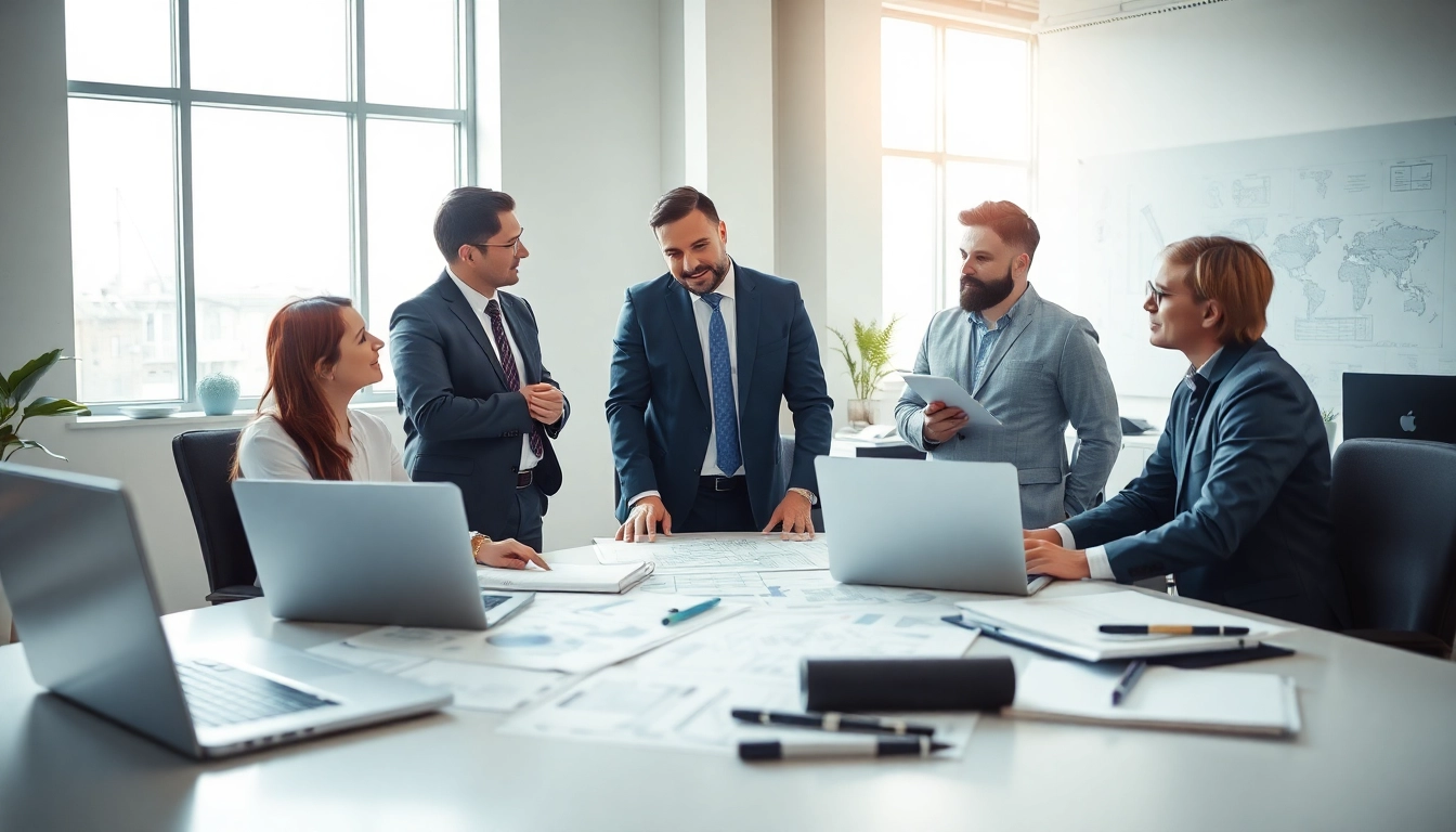 Headhunter Ingenieure beraten Ingenieure in einem modernen Büro für technische Projekte.