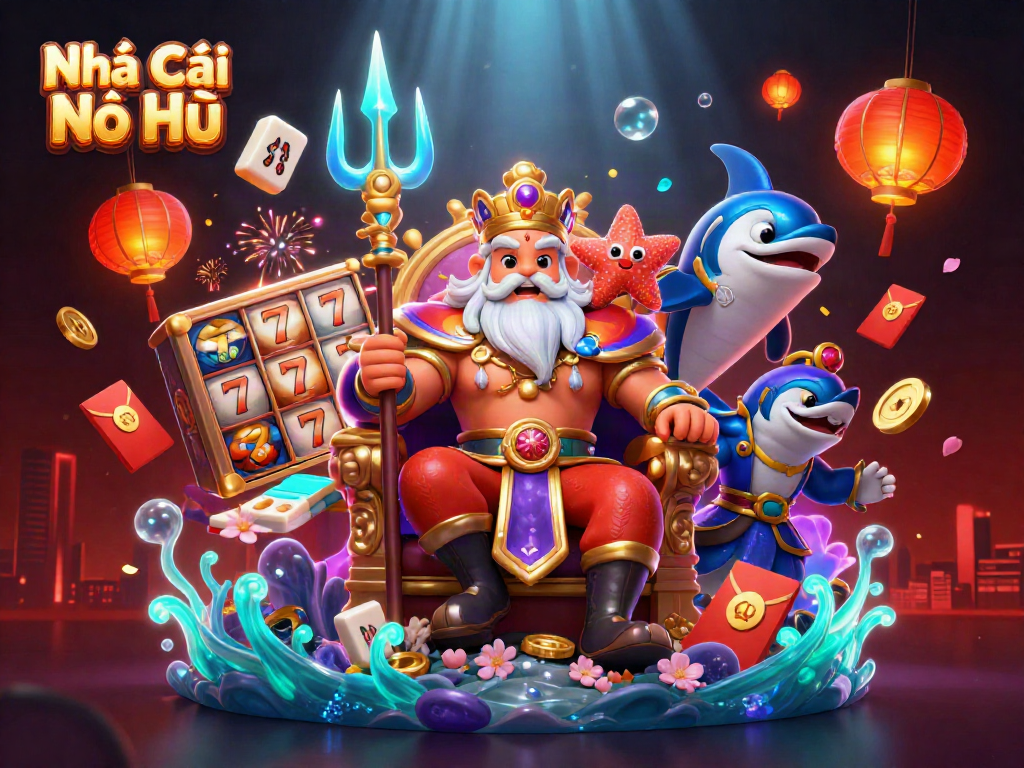 Experience exciting jackpots at Nhà Cái Nổ Hũ with vibrant characters and dynamic game elements!
