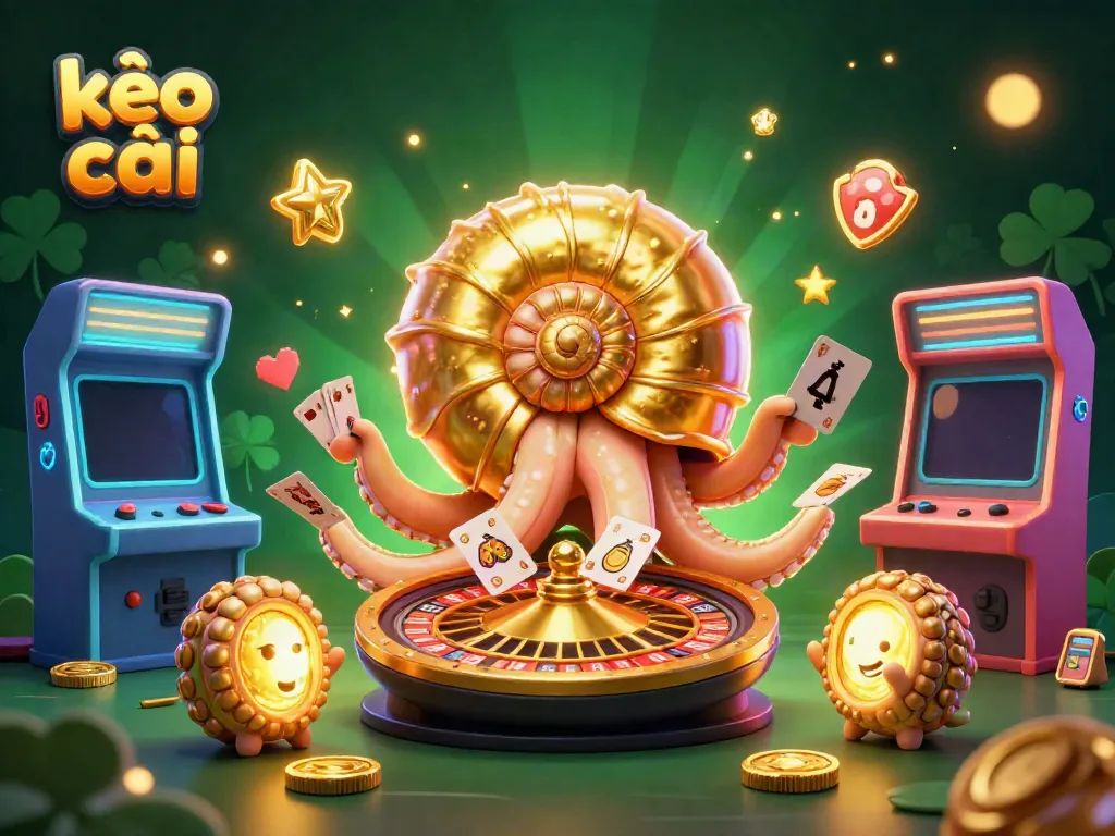 Experience dynamic gaming action with kèo nhà cái as the ancient nautilus deals cards and glows with casino energy.
