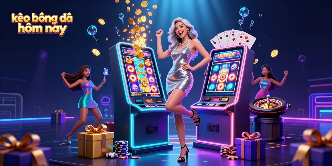 Betting strategies and odds with kèo bóng đá hôm nay showcased in a vibrant casino scene